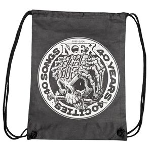 NOFX "40 Years, 40 Cities, 40 Songs" final tour Drawstring Backpack